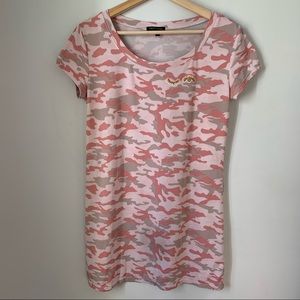 Tart Intimate Pj Sleep Top Camo Eyelash Wink Womens Size Small